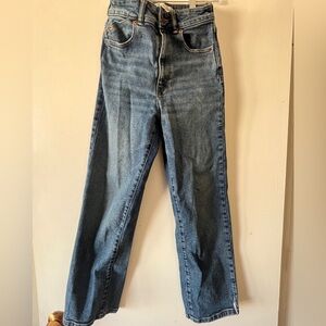 Zara Women Denim Blue Straight Jeans